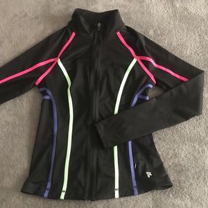 Black Turtle-Neck Zip-Up Jacket